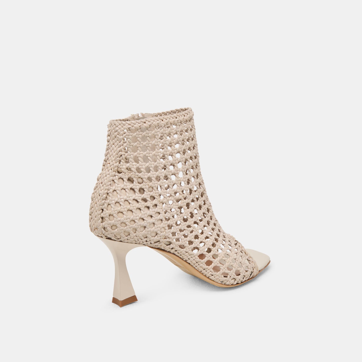 Quin Bone Woven Leather Heels