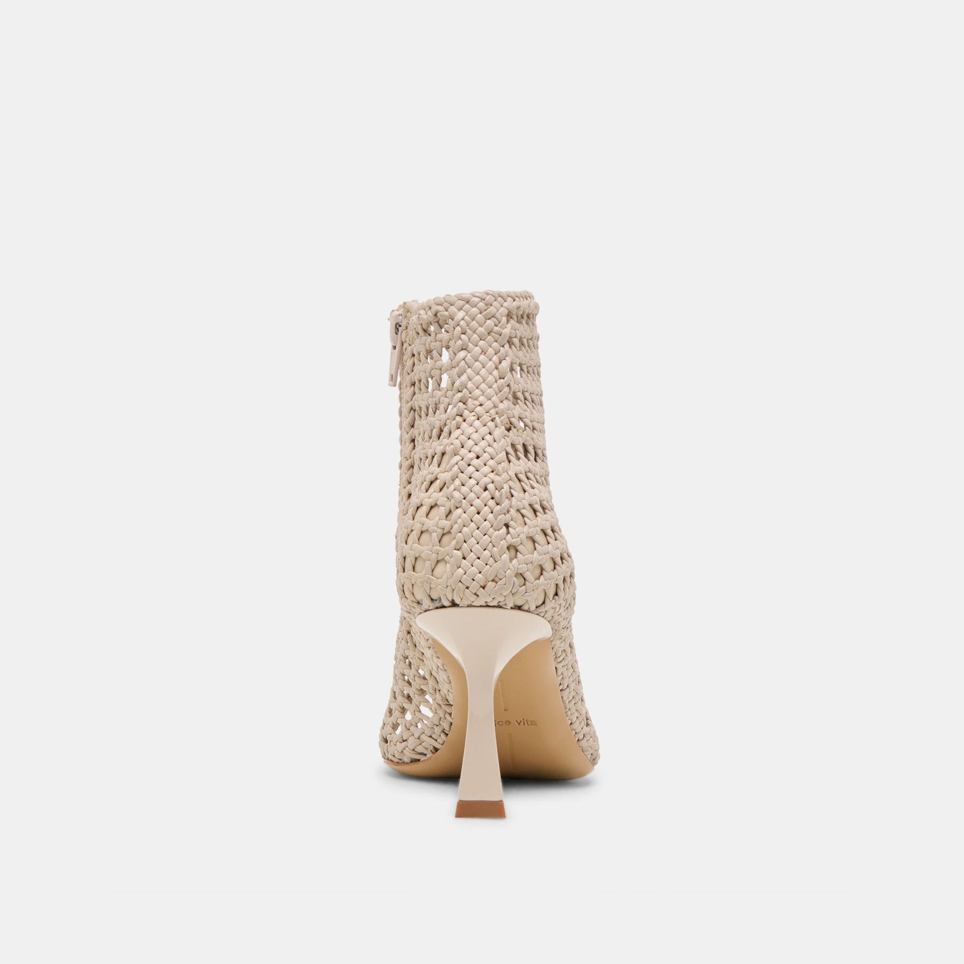 Quin Bone Woven Leather Heels
