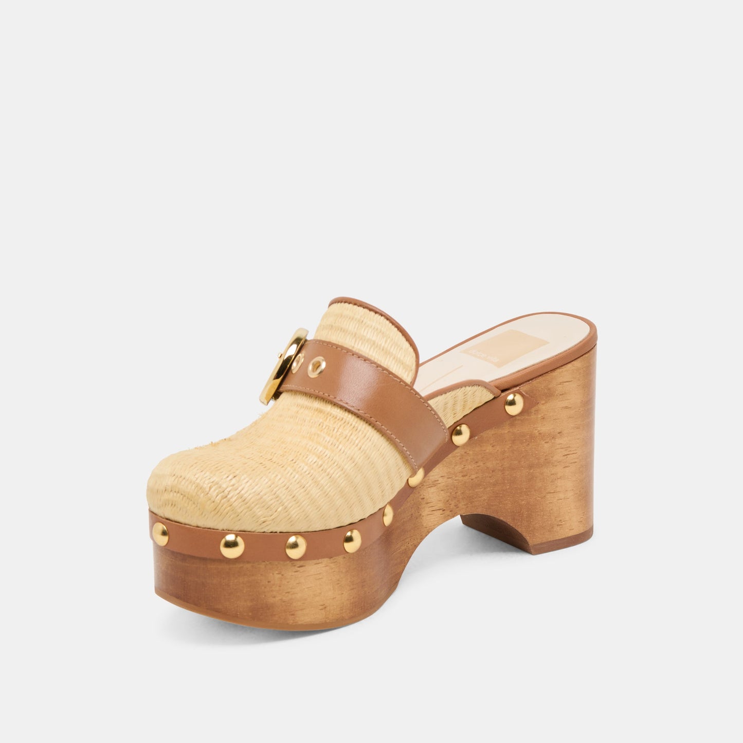 Debrah Lt Natural Raffia Clogs