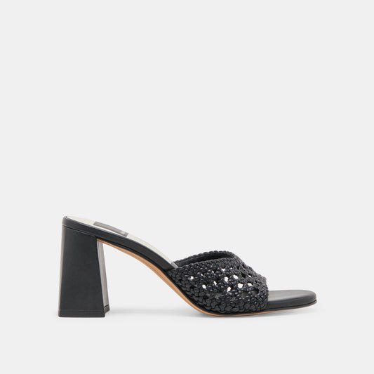 MARGOE HEELS BLACK WOVEN STELLA
 – Dolce Vita