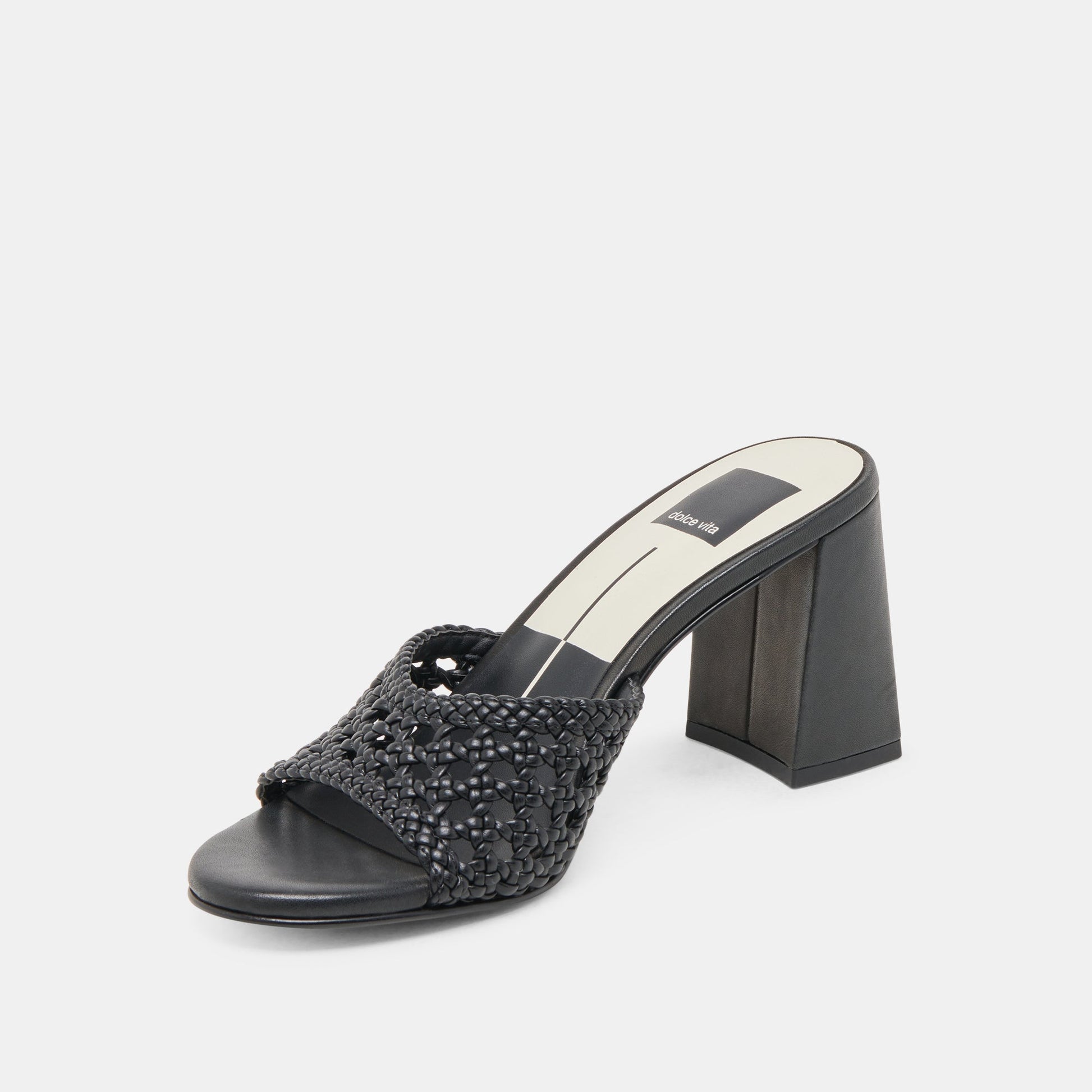 MARGOE HEELS BLACK WOVEN STELLA
 – Dolce Vita