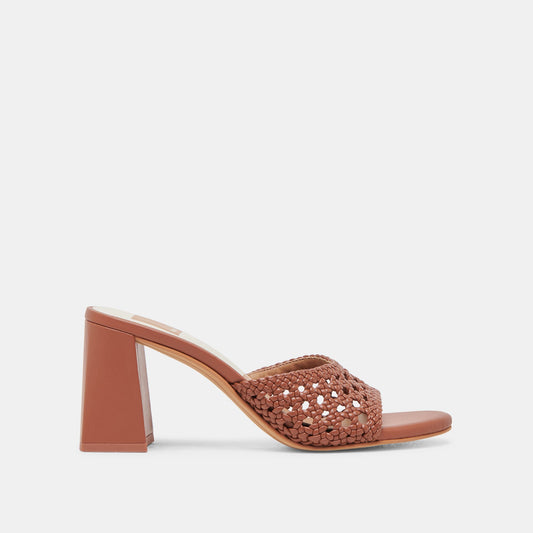 MARGOE HEELS COGNAC WOVEN STELLA
 – Dolce Vita