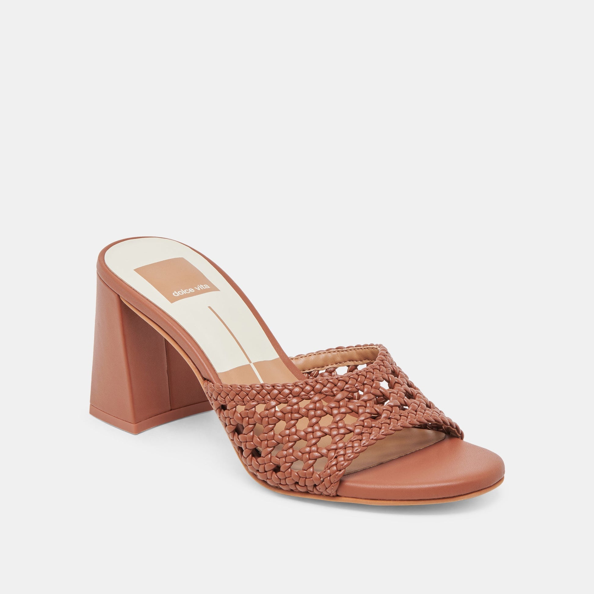 MARGOE HEELS COGNAC WOVEN STELLA
 – Dolce Vita