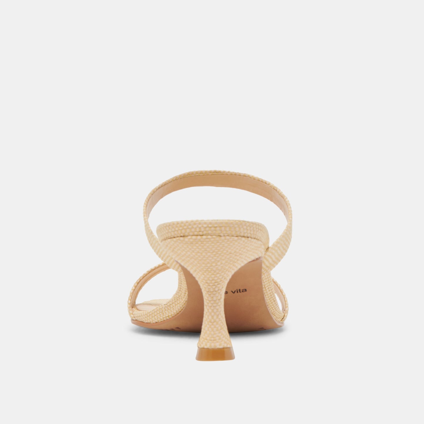 Genora Lt Natural Woven Raffia Heels