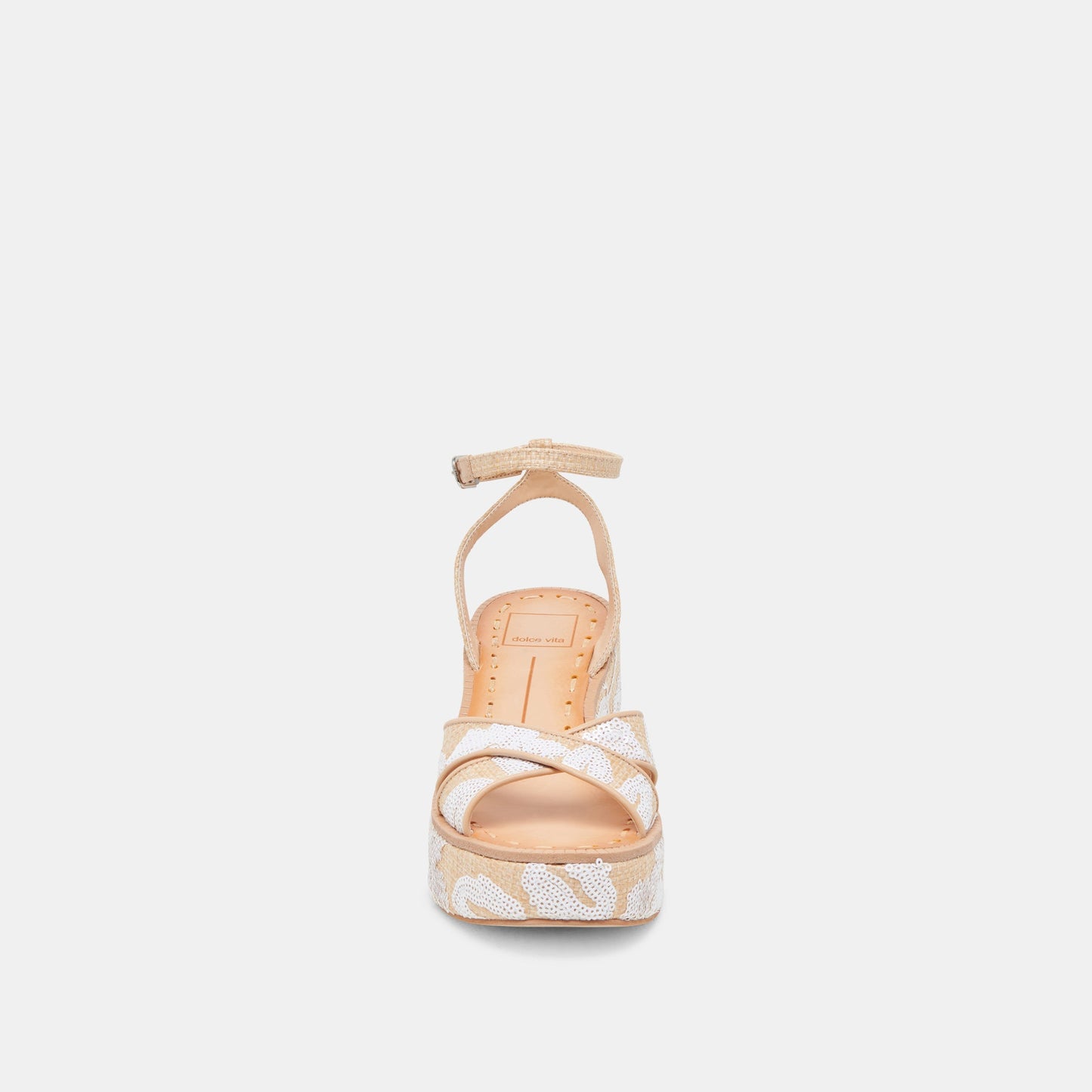 ENIKO HEELS NATURAL MULTI FLORAL SEQUIN
 – Dolce Vita