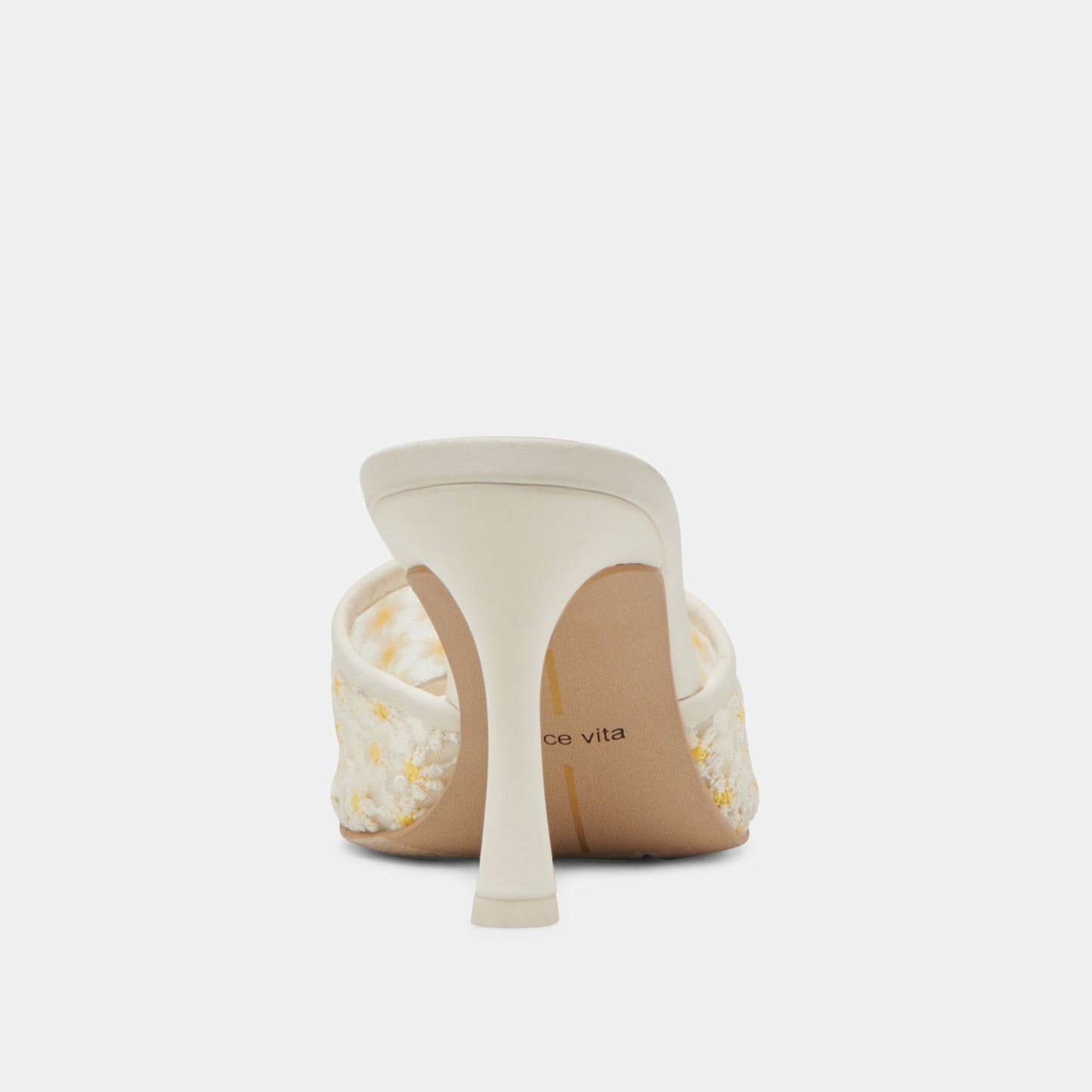 LAVENA FLORAL HEELS WHITE YELLOW FLORAL MESH
 – Dolce Vita
