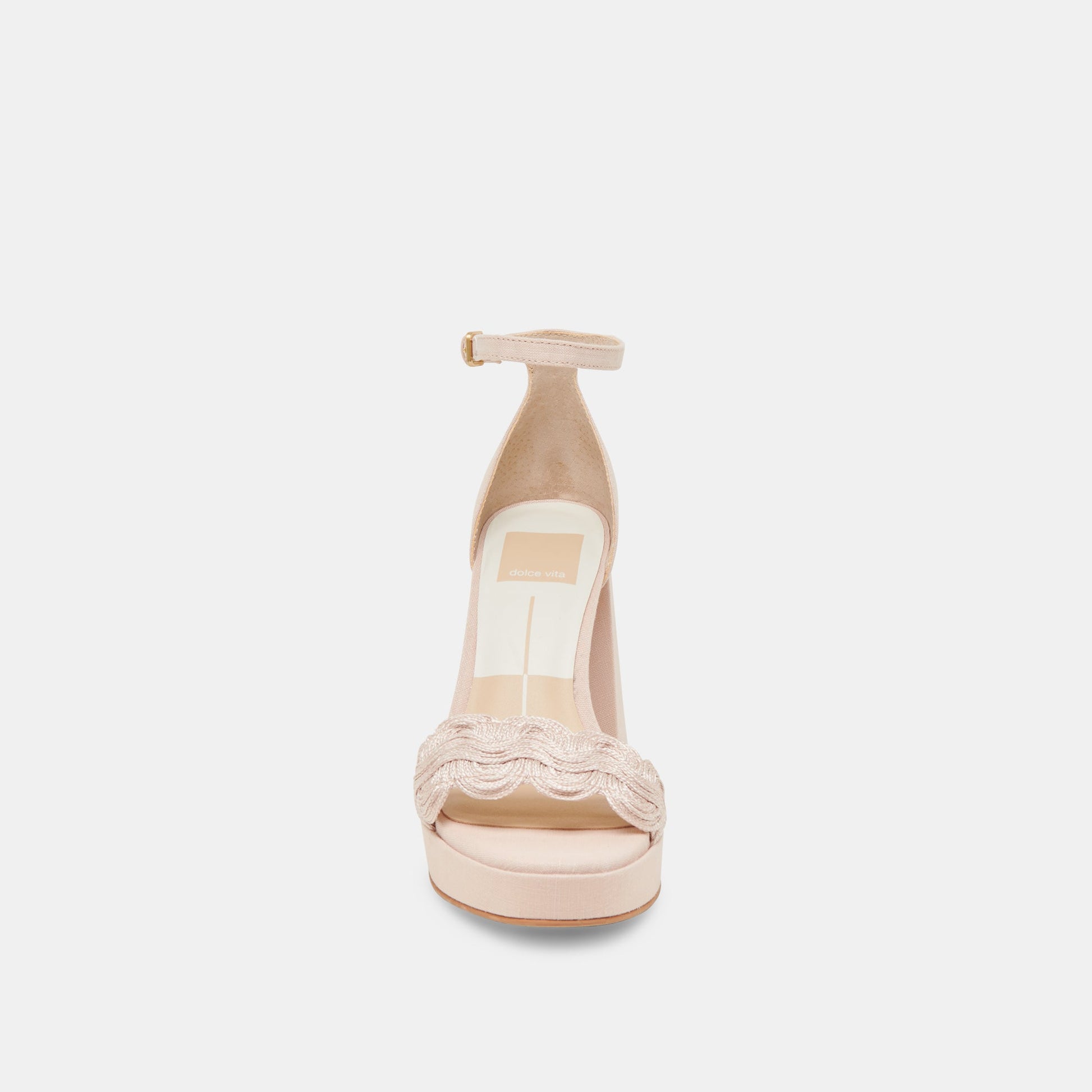 PELTIN HEELS LIGHT PINK WOVEN RAFFIA
 – Dolce Vita