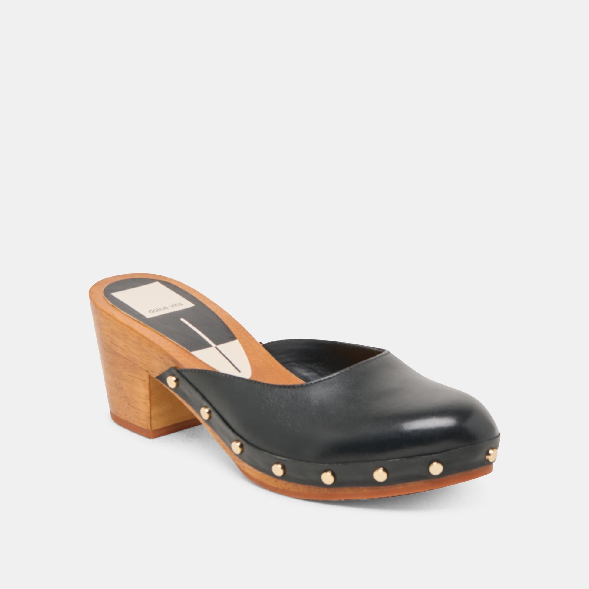 CAMYN HEELS BLACK LEATHER
 – Dolce Vita