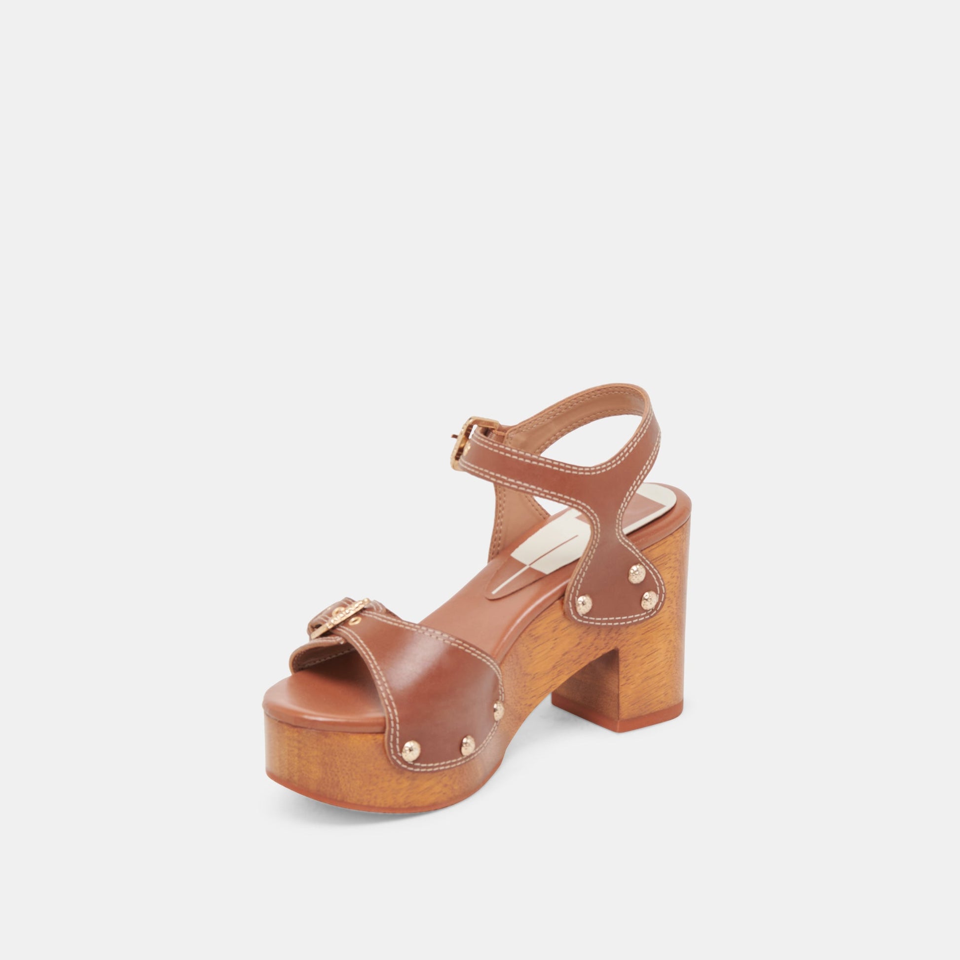 YANDY HEELS COGNAC LEATHER
 – Dolce Vita