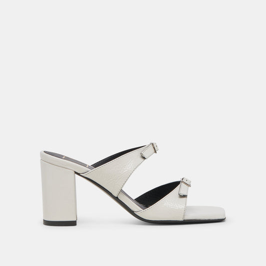 SHANE HEELS OFF WHITE CRINKLE PATENT
 – Dolce Vita