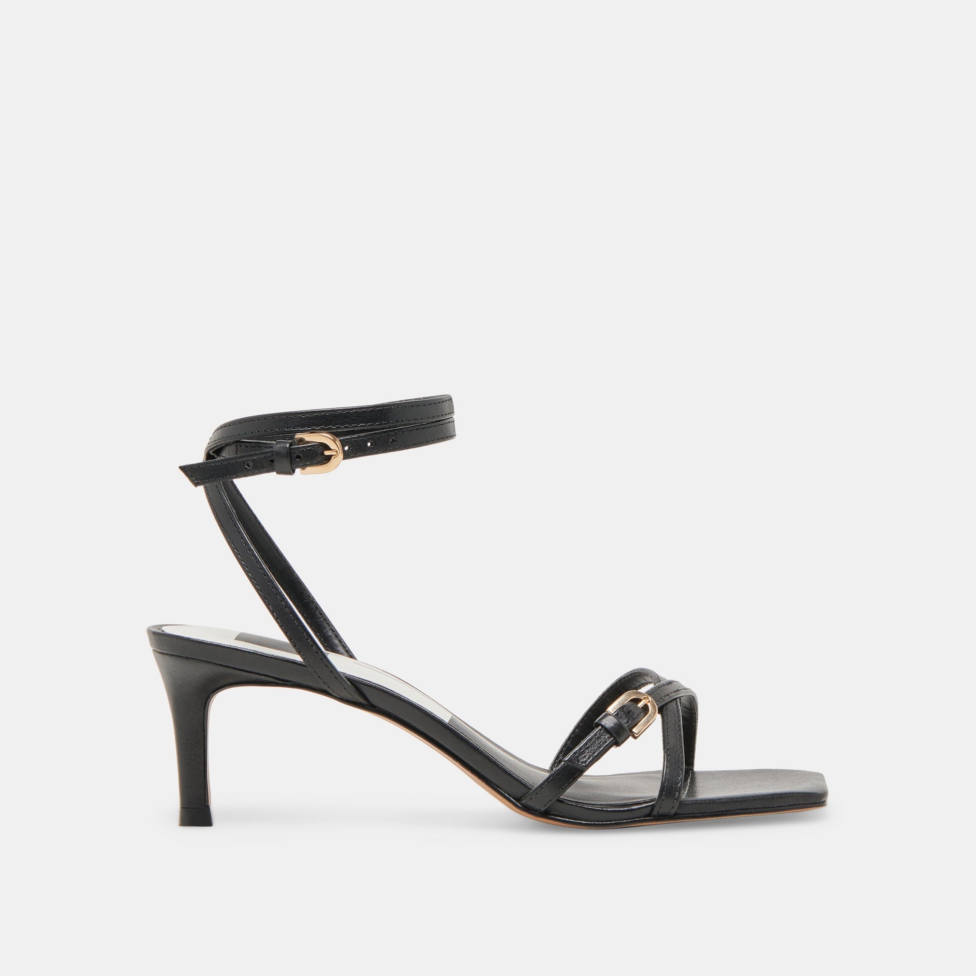 BAMBY HEELS BLACK LEATHER
 – Dolce Vita