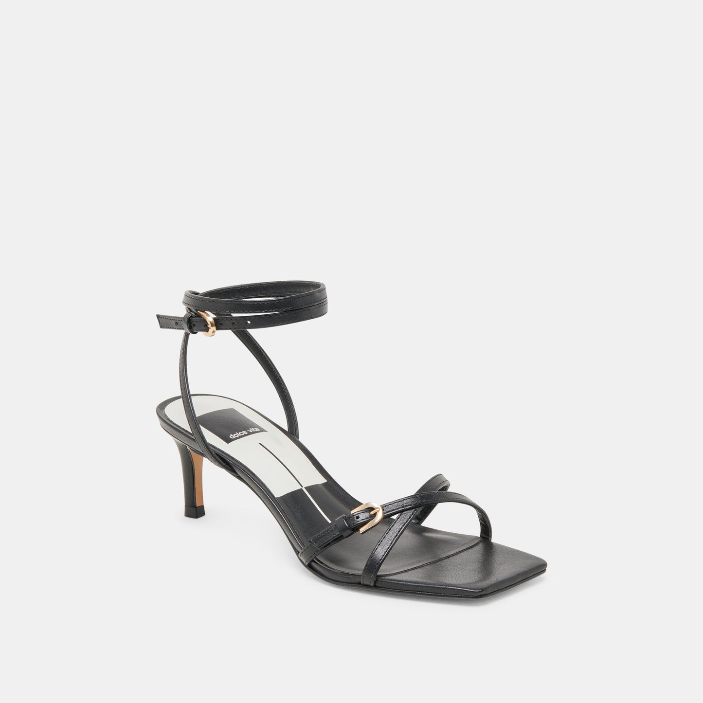 BAMBY HEELS BLACK LEATHER
 – Dolce Vita