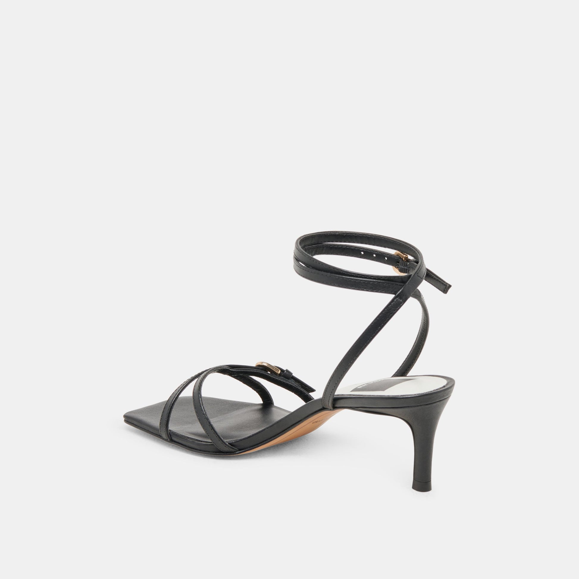 BAMBY HEELS BLACK LEATHER
 – Dolce Vita