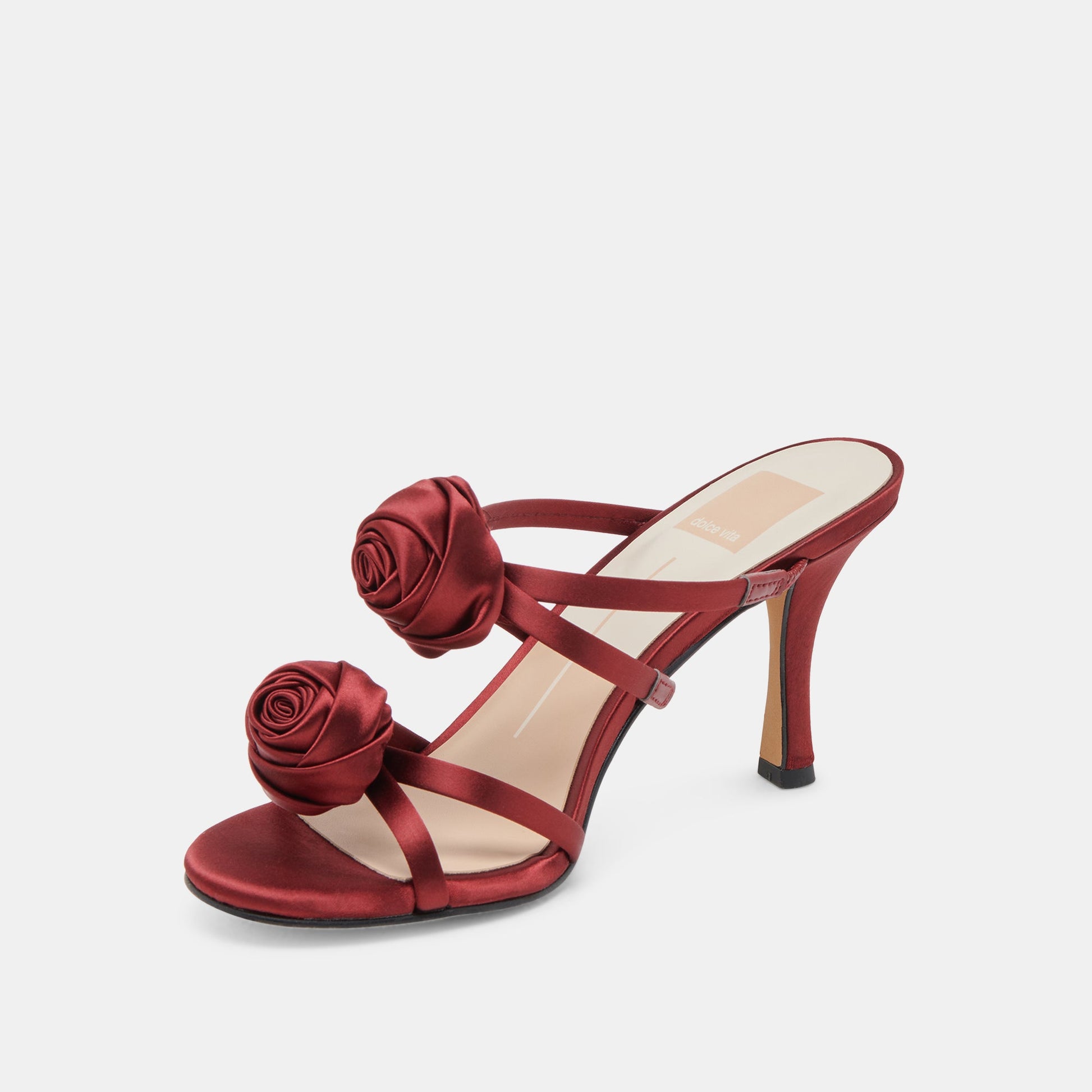 LINZY HEELS WINE SATIN
 – Dolce Vita