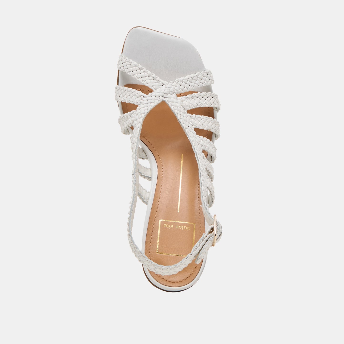 SICILY HEELS WHITE WOVEN LEATHER
 – Dolce Vita