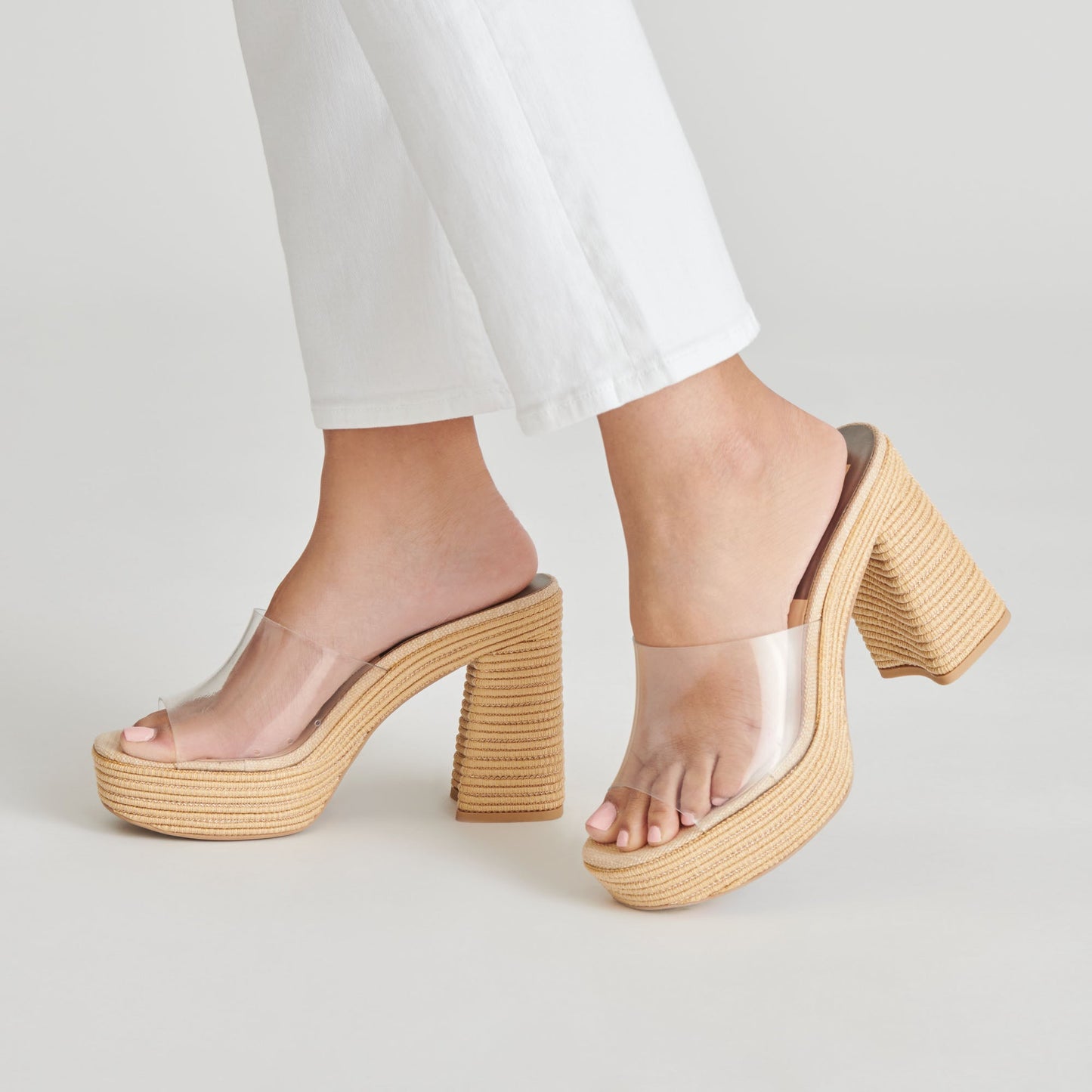 LICHIA HEELS NATURAL VINYL
 – Dolce Vita