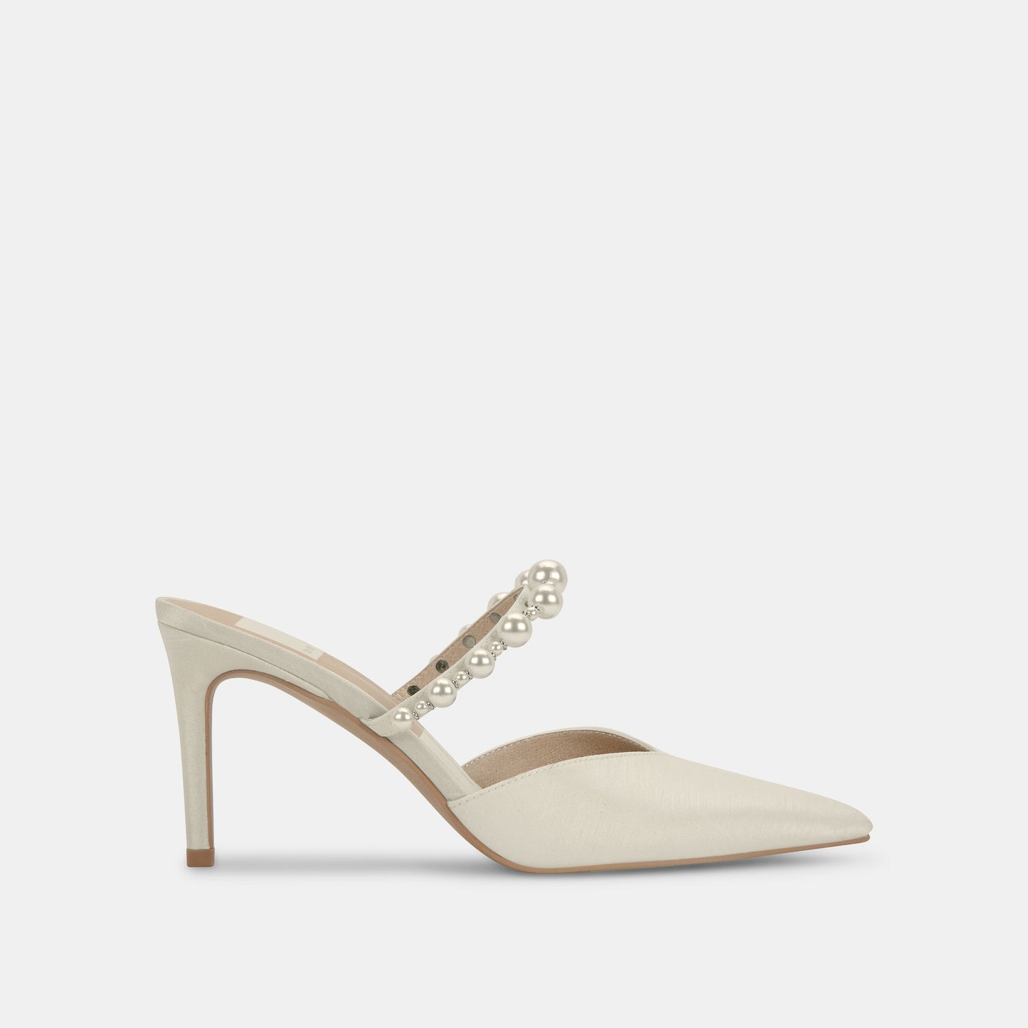 KANIKA Pearl Heels Vanilla Silk | Vanilla Silk Pearl Tapered Heels
 – Dolce Vita