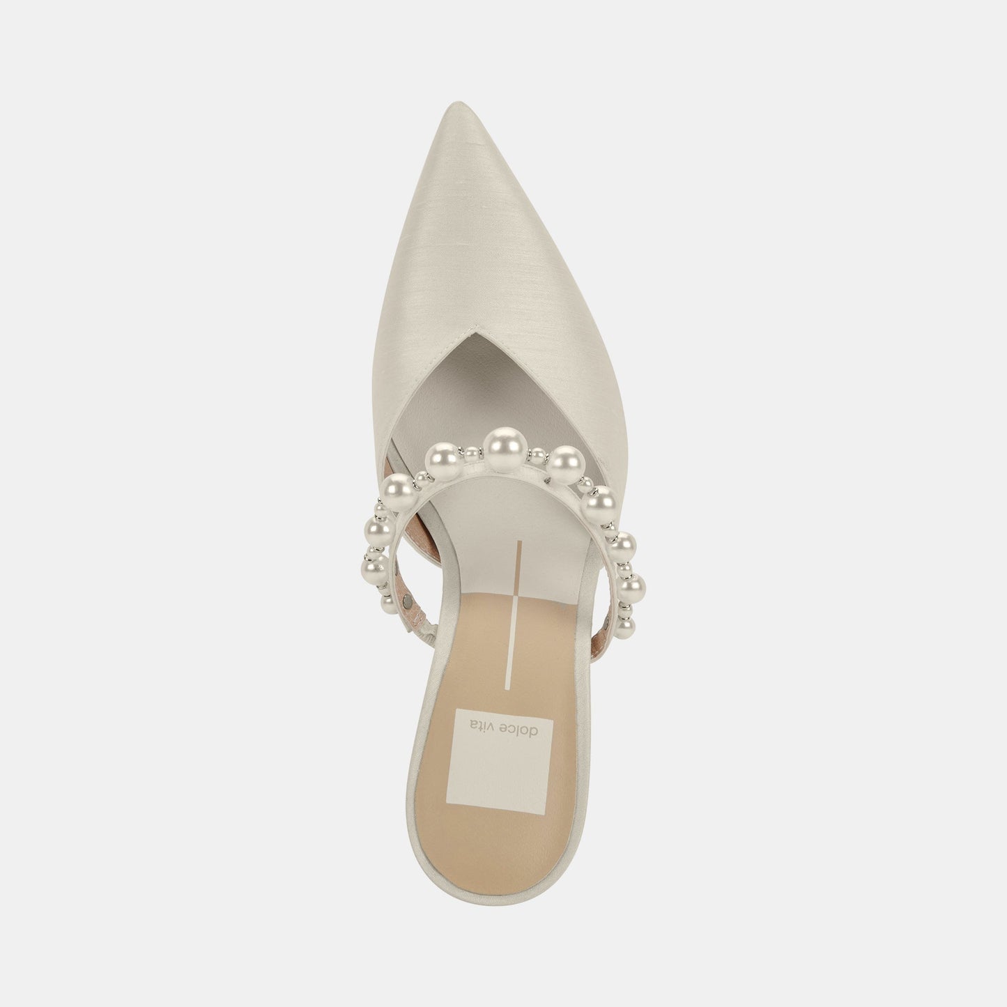 KANIKA Pearl Heels Vanilla Silk | Vanilla Silk Pearl Tapered Heels
 – Dolce Vita