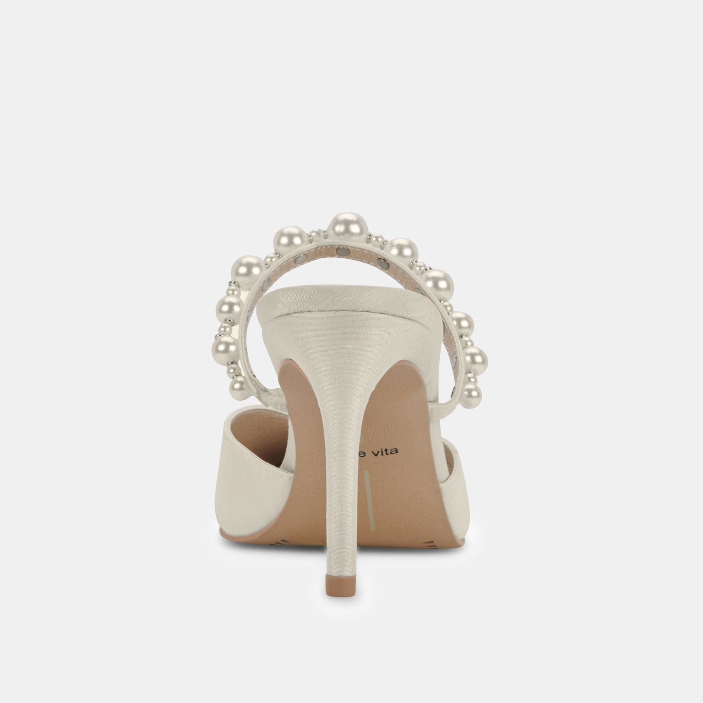 KANIKA Pearl Heels Vanilla Silk | Vanilla Silk Pearl Tapered Heels
 – Dolce Vita
