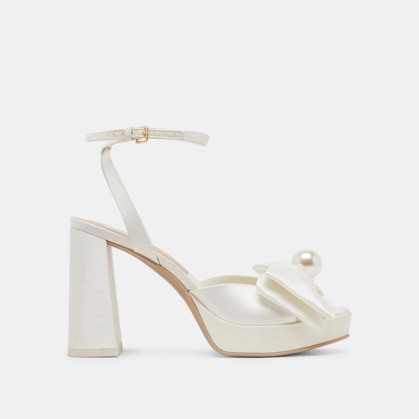 PATTON HEELS IVORY SATIN
 – Dolce Vita