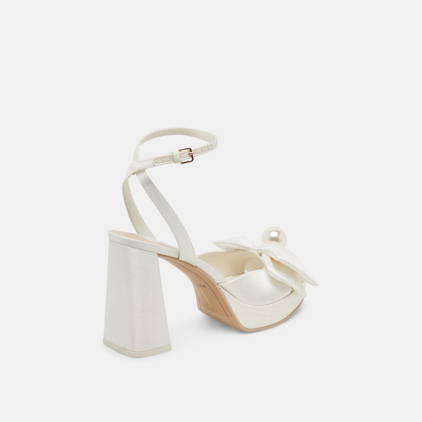 PATTON HEELS IVORY SATIN
 – Dolce Vita