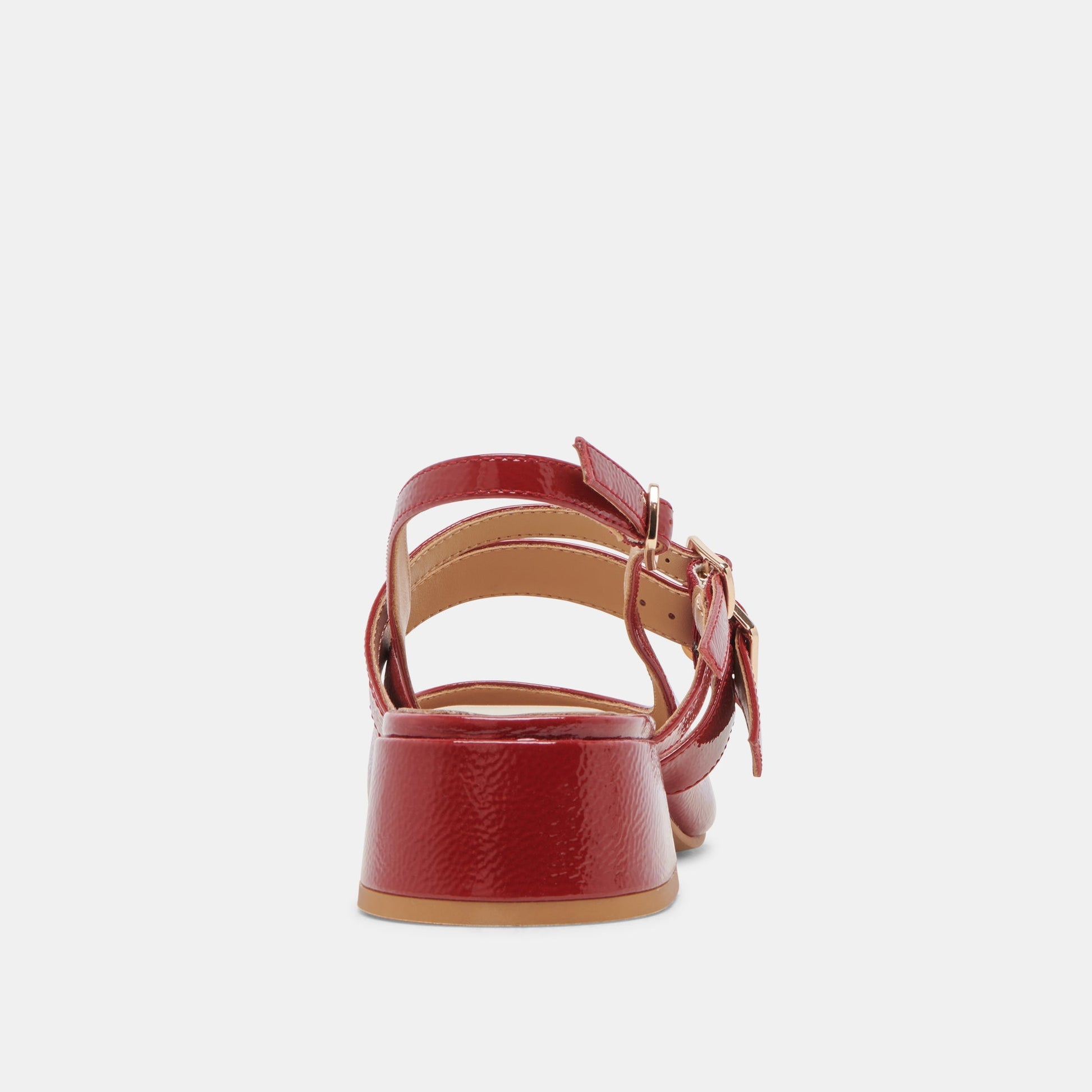PATZY HEELS CRIMSON CRINKLE PATENT LEATHER
 – Dolce Vita