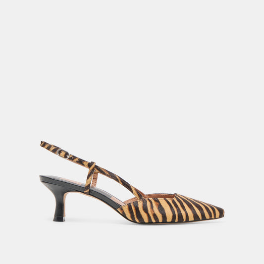 Odela Tiger Calf Hair Heels