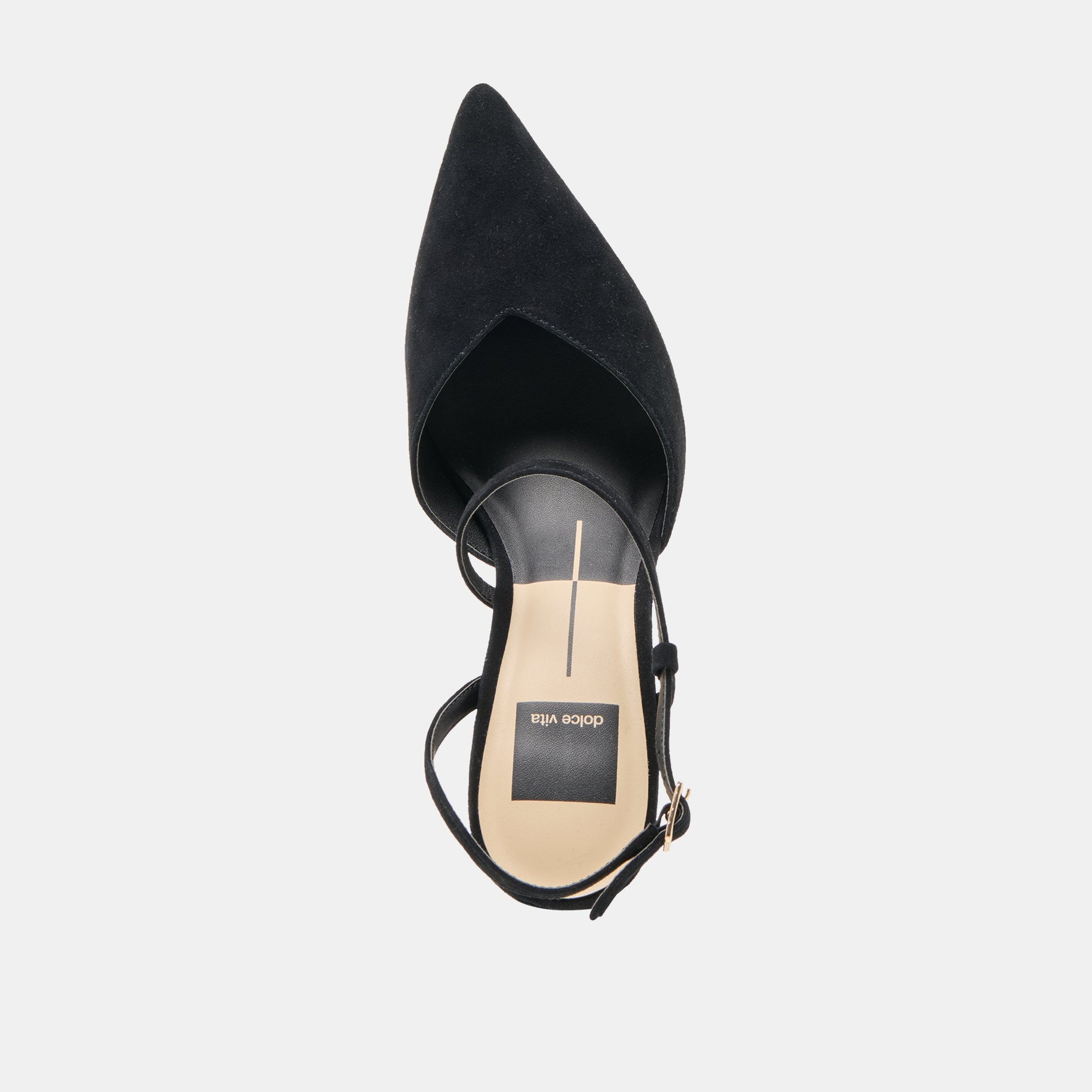 Kamra Onyx Suede Heels