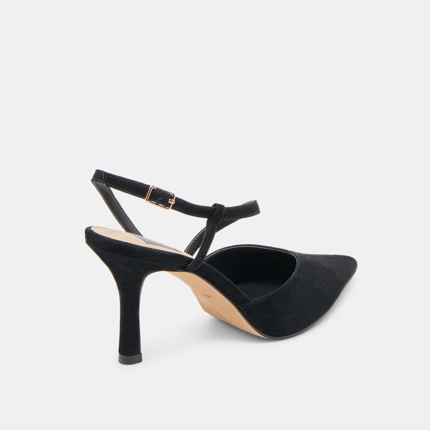 Kamra Onyx Suede Heels