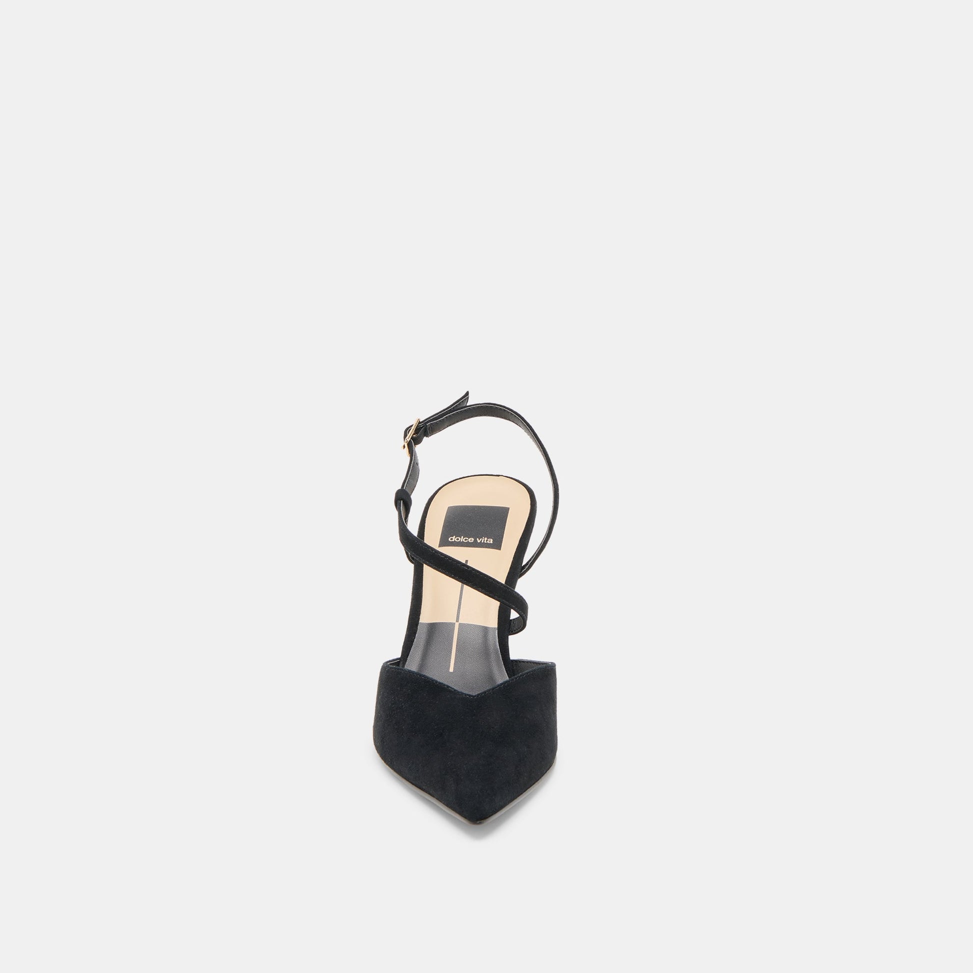 Kamra Onyx Suede Heels