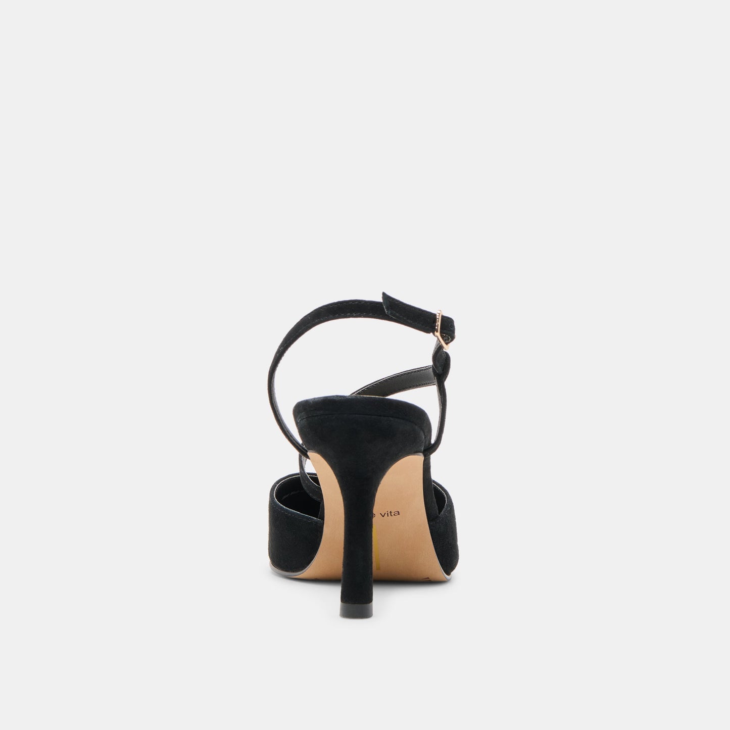 Kamra Onyx Suede Heels