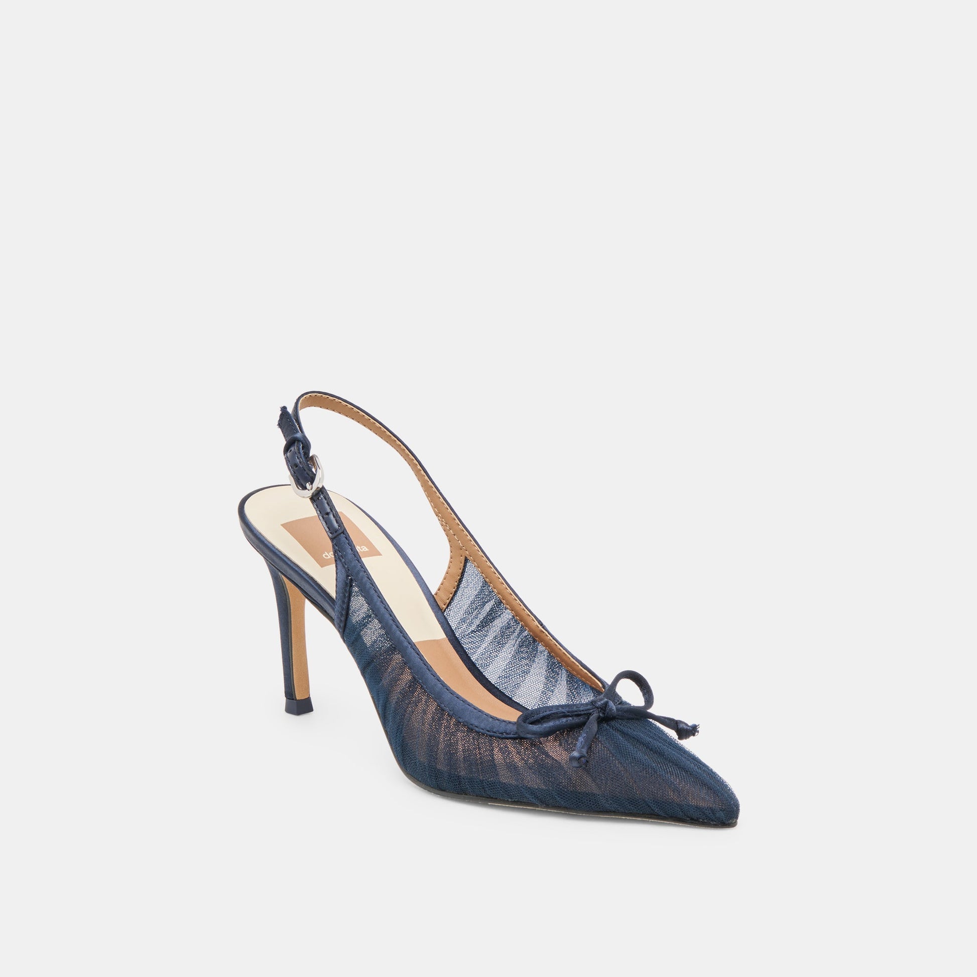 Yela Navy Tulle Heels