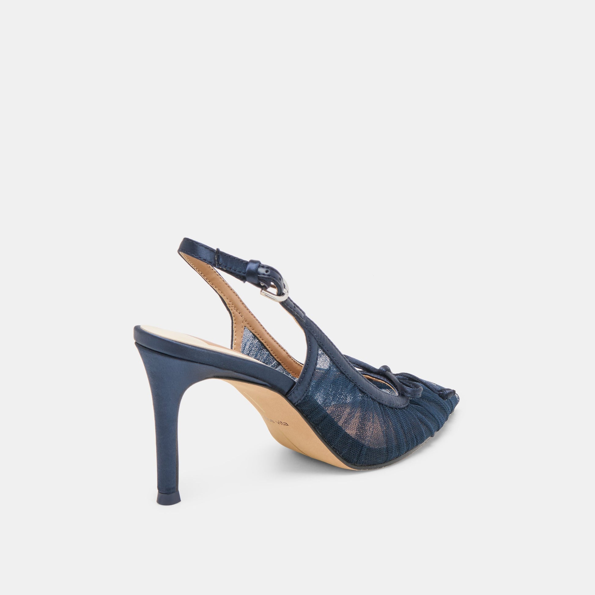 Yela Navy Tulle Heels