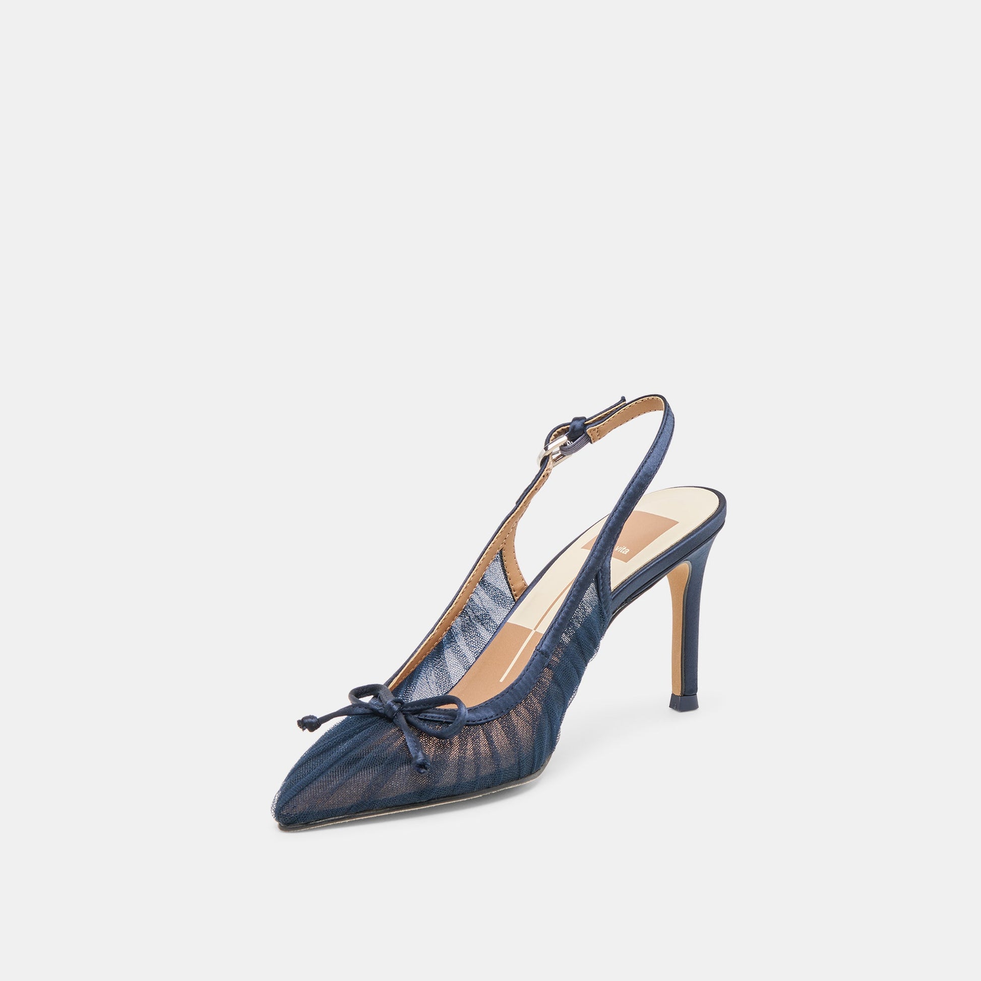 Yela Navy Tulle Heels