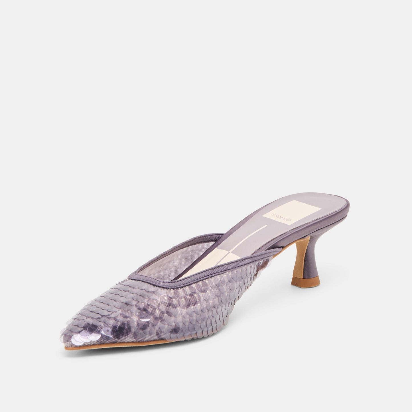 Cleo Smoke Sequin Heels