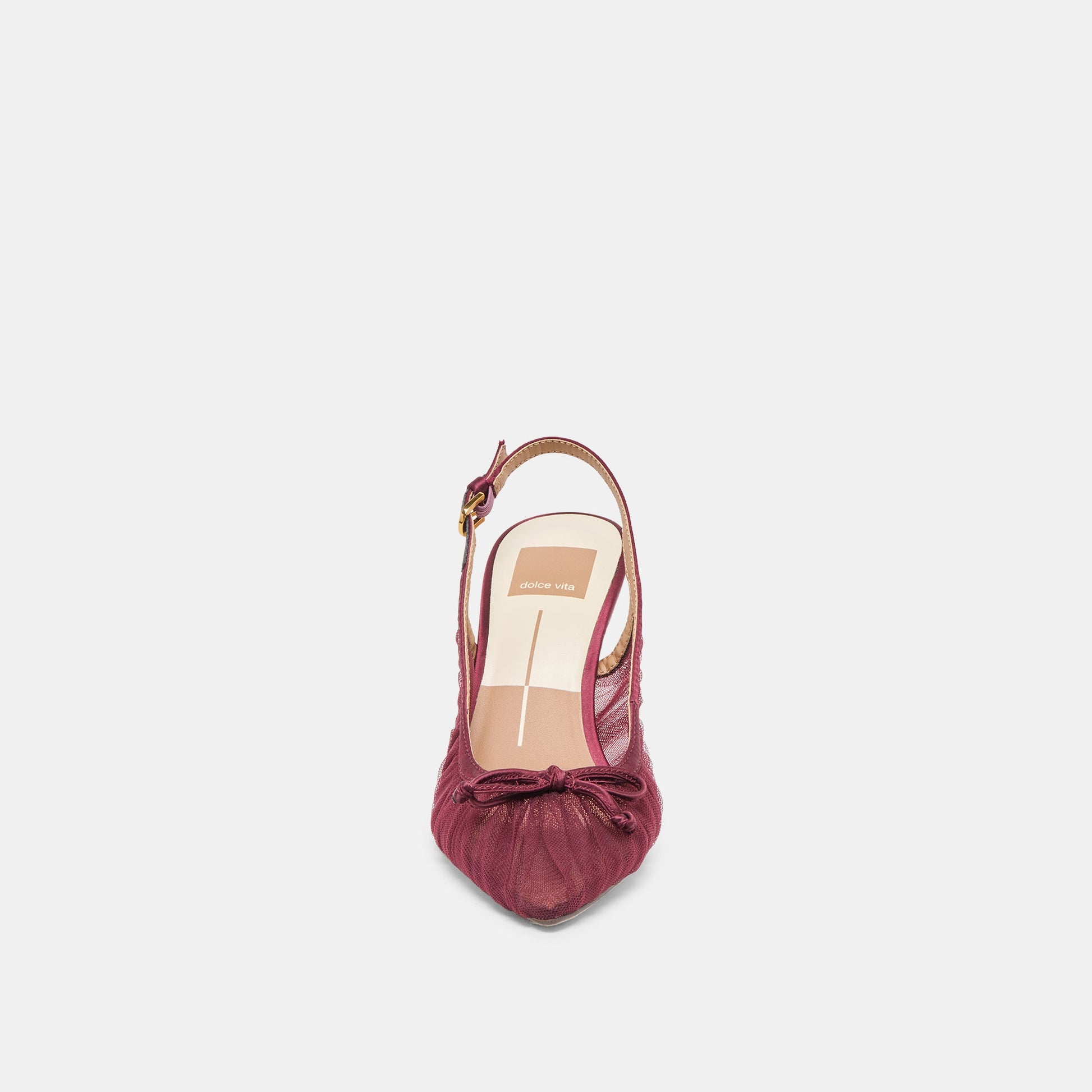 Yela Cranberry Tulle Heels