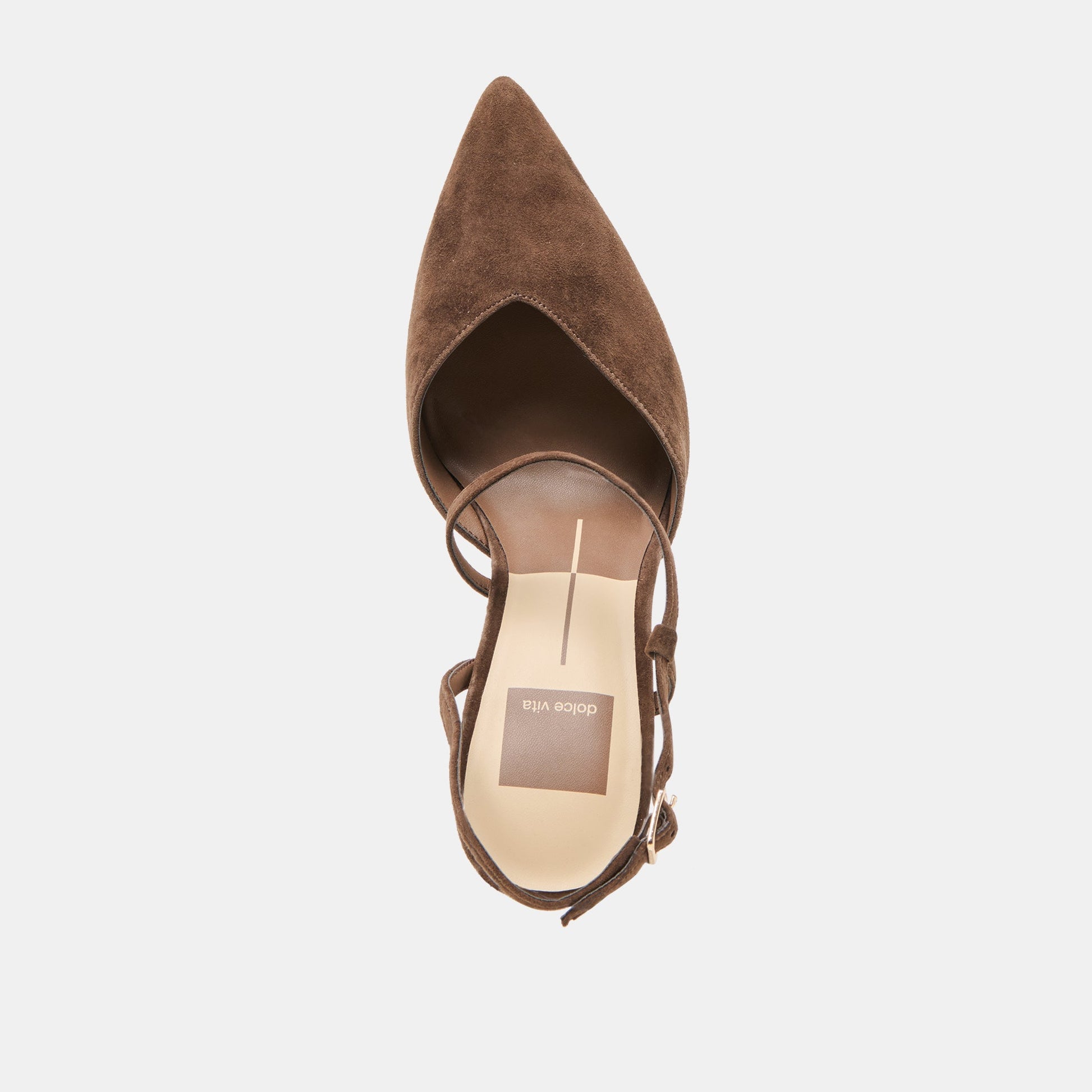 Kamra Dk Brown Suede Heels