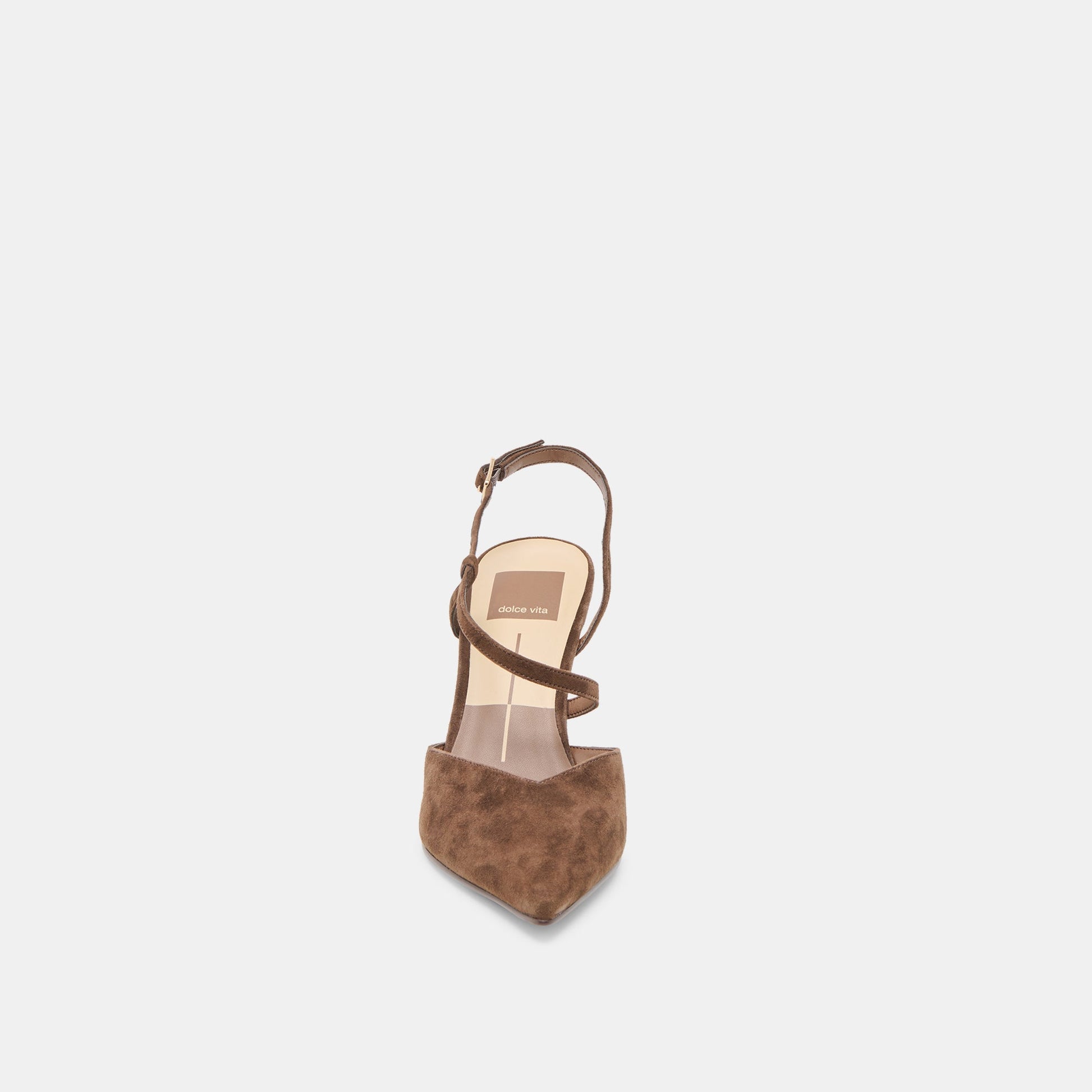 Kamra Dk Brown Suede Heels