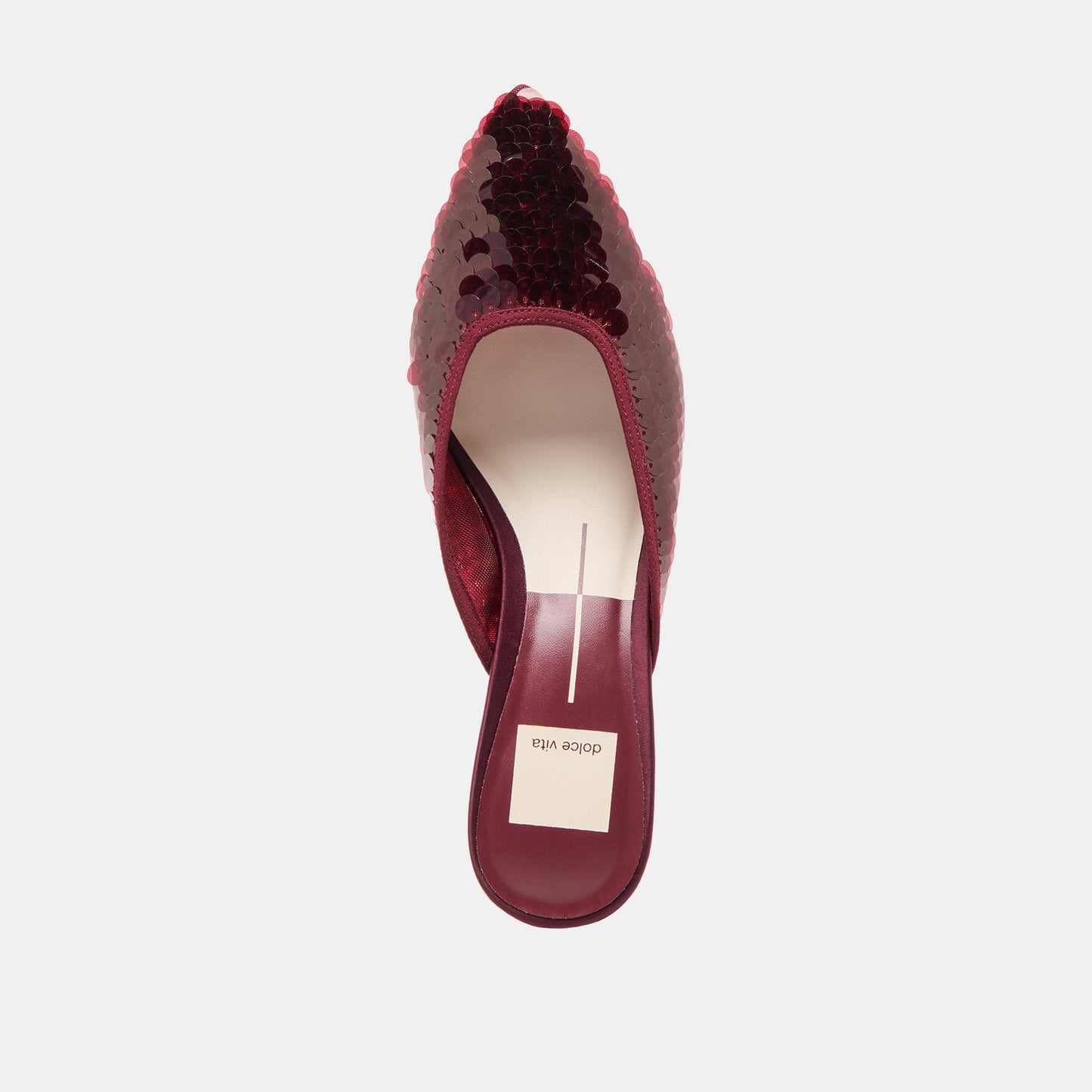 Cleo Cranberry Sequin Heels