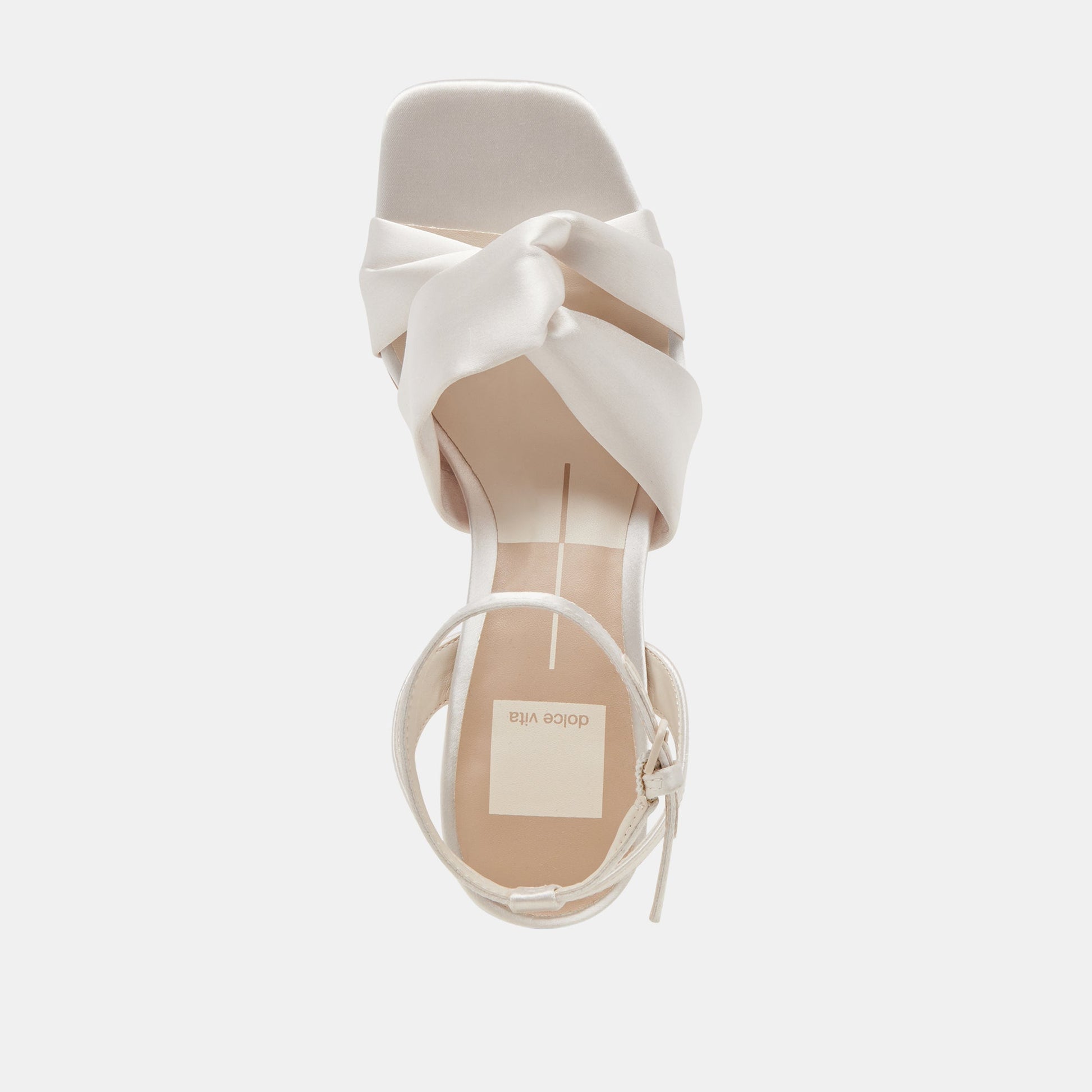 Brenna Ivory Satin Heels