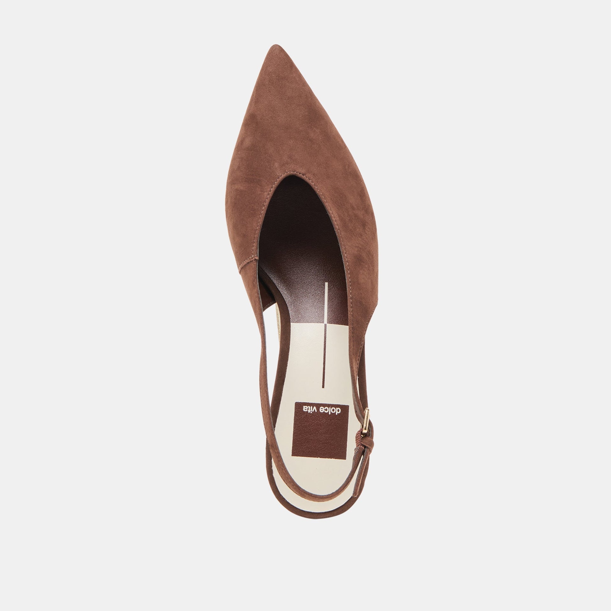 Alenna Dk Brown Suede Heels