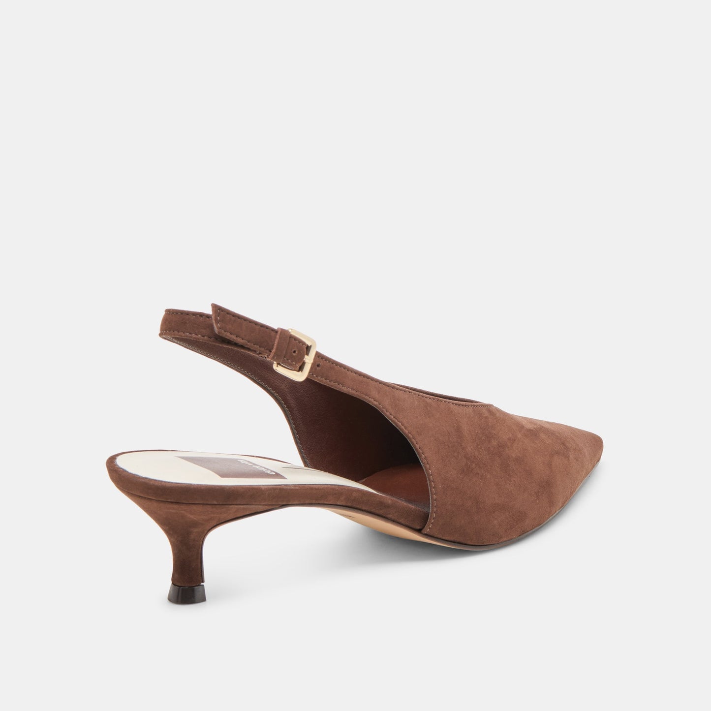 Alenna Dk Brown Suede Heels