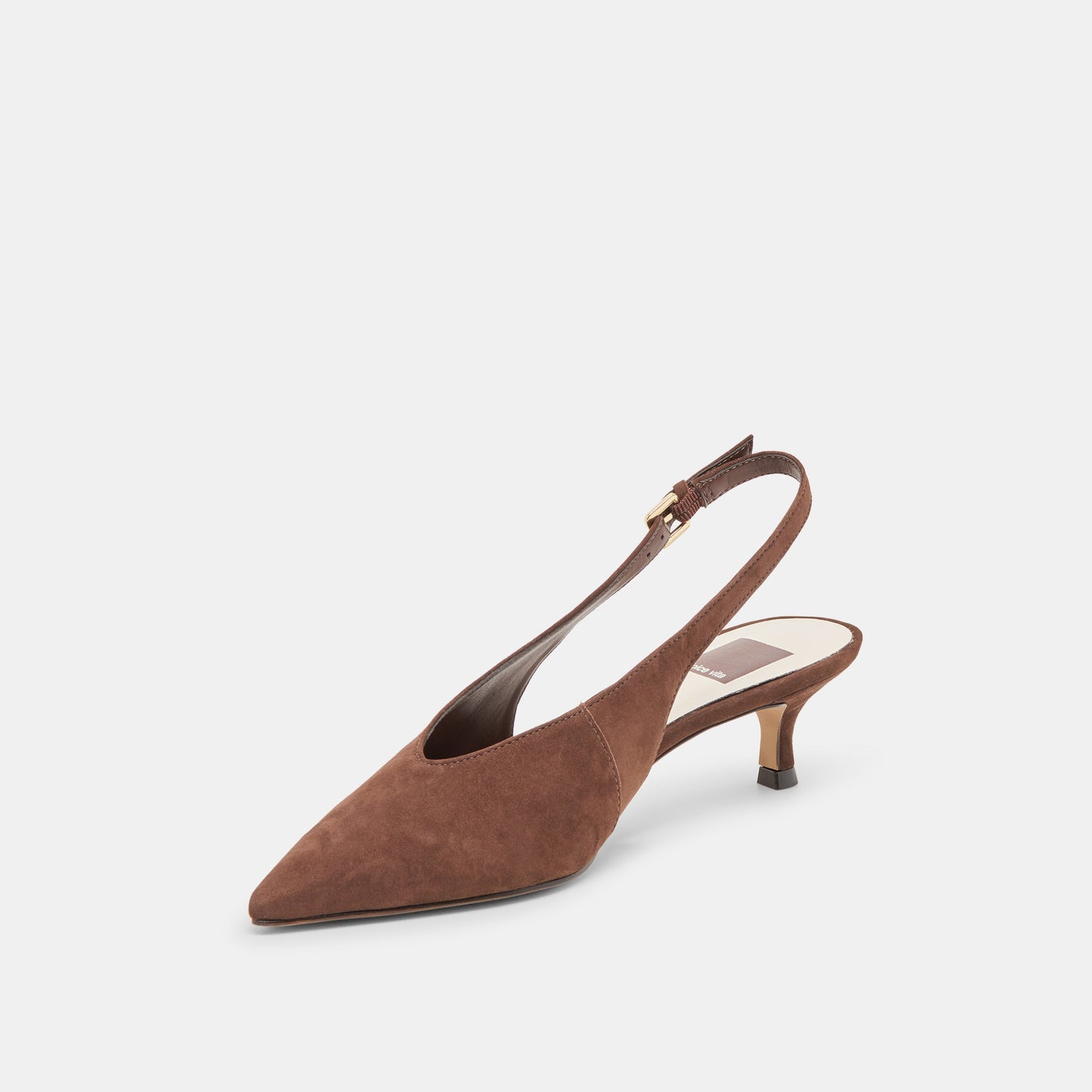 Alenna Dk Brown Suede Heels