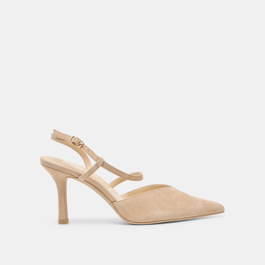Kamra Camel Suede Heels