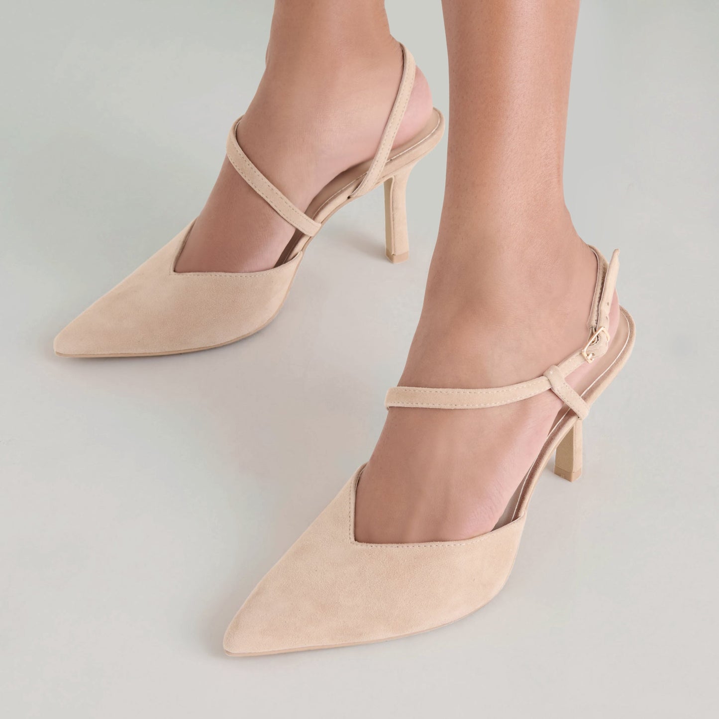 Kamra Camel Suede Heels