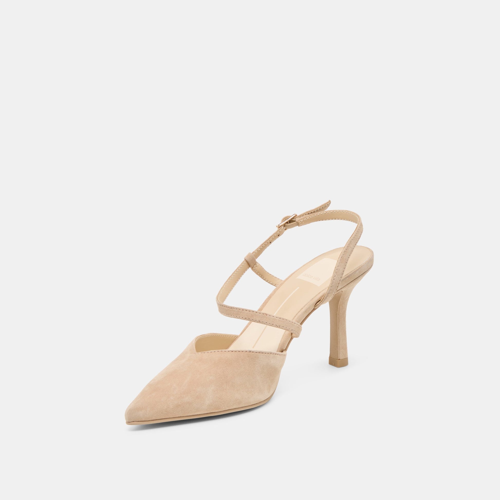 Kamra Camel Suede Heels