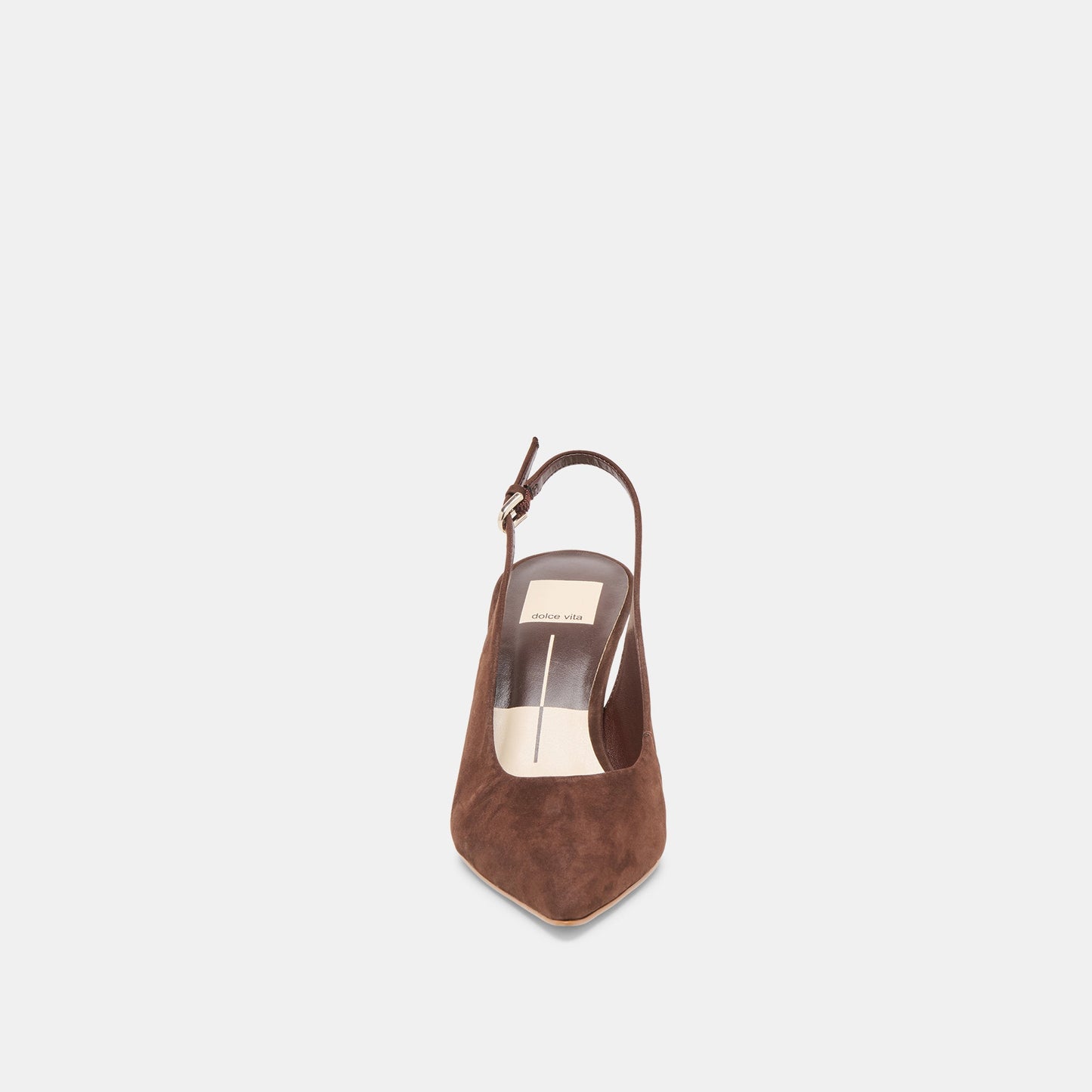 Elasi Dk Brown Nubuck Heels