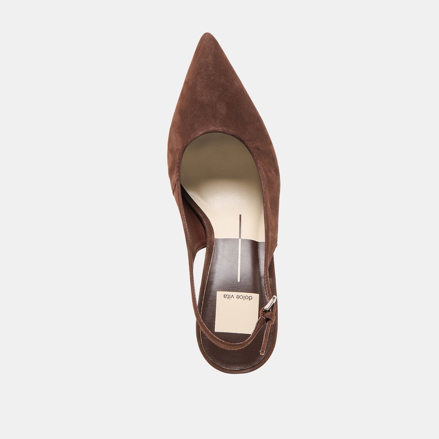 Elasi Dk Brown Nubuck Heels
