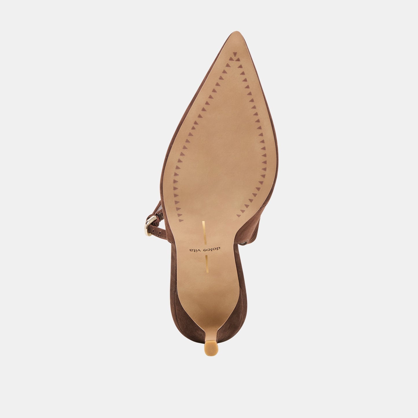 Elasi Dk Brown Nubuck Heels