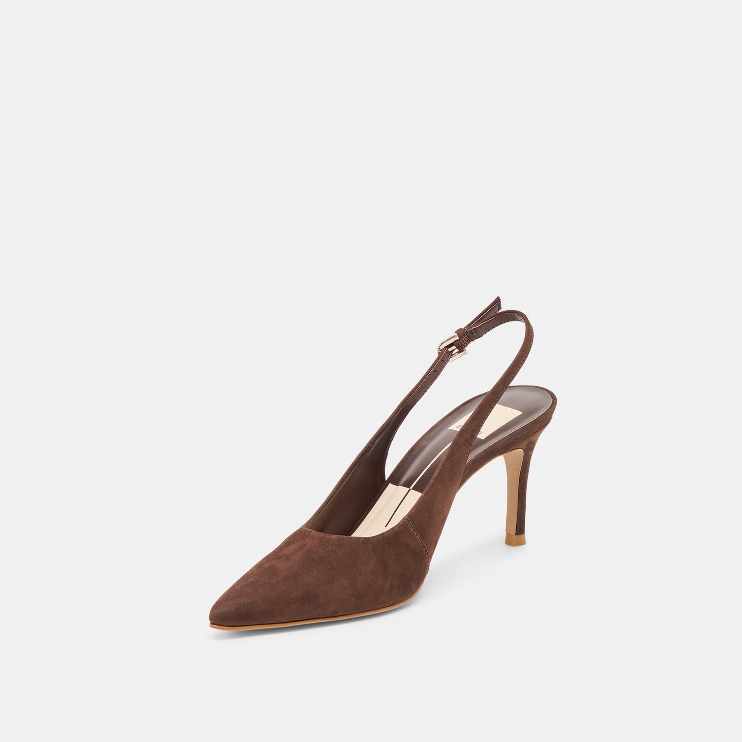 Elasi Dk Brown Nubuck Heels